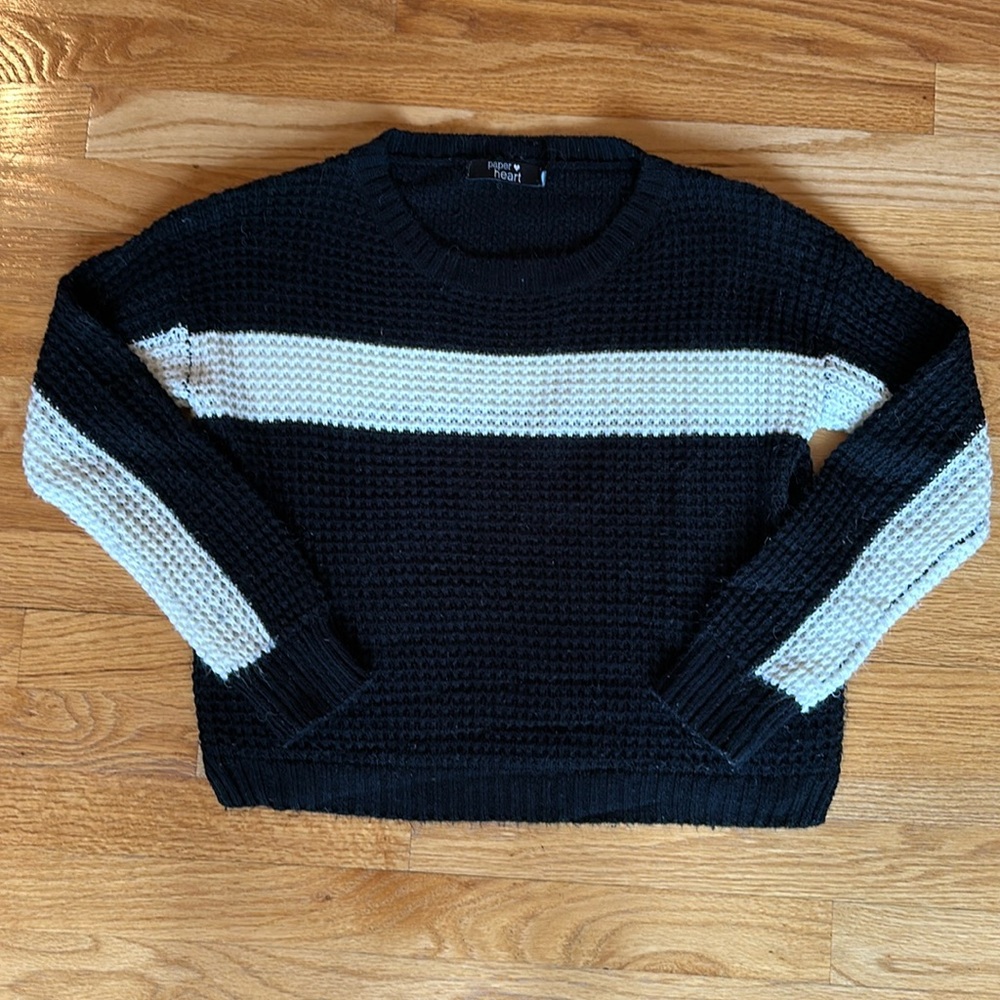 LF Black & White Sweater